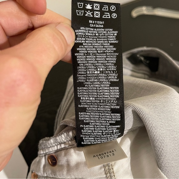 7 For All Mankind Light Grey Skinny Jeans - Picture 6 of 10